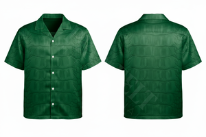 Chemise boutonnée à manches courtes avec imprimé crocodile personnalisé, mode décontractée, respirante, élégante, streetwear, vêtements de plage, chemises habillées - Product Image 5