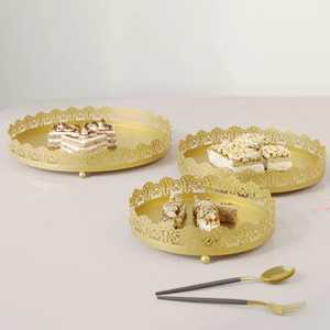 Heart Shape Golden Cake Stand Tiered <b>Dessert</b> Display Cupcake Holder Wedding Birthday Party Elegant Metal Glass Decor - Product Image 4