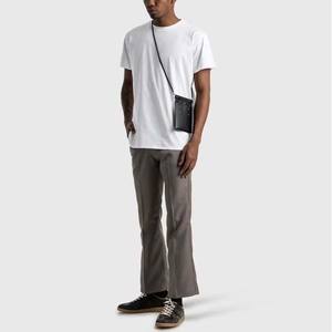 Camiseta de Manga Larga de Algodón para Hombre, Tejido Grueso, Corte Holgado, Estilo Urbano, Cuello Redondo, Diseño de Logotipo Personalizado - Product Image 3