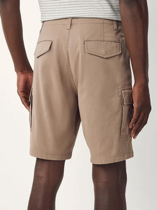 Pantalones Cortos Cargo para Hombre, Cintura Media, Algodón Sólido, Casuales, Personalizados, con Bolsillos, Tejido Transpirable, Cierre de Botones - Product Image 2