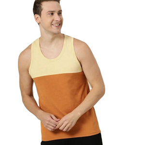 Débardeur Homme Tendance 2026 Léger en Coton avec Logo Personnalisé et Poche Imprimée, Coupe Slim Sans Manches pour la Gym et le Quotidien - Product Image 1