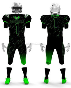 Uniforme de fútbol americano con logotipo personalizado transpirable de alta calidad 100% poliéster camiseta de fútbol americano personalizada - Product Image 1