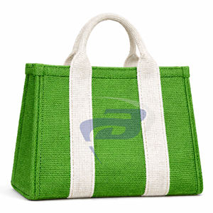 Sac fourre-tout en jute résistant à l'eau avec fermeture éclair et lettres grecques élégantes pour les membres de la sororité Iota Phi Lambda IPL - Product Image 2