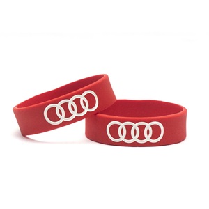 Pulseras de Silicona Coloridas con Logotipo de Audi Impreso, Resistentes al Agua, Regalos Promocionales Novedosos para Ferias Comerciales - Product Image 2