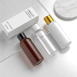 PET Plastic Flip Top Cap-Custom Slim <b>Small</b> Squeeze <b>Bottle</b> Lotion Cosmetic Packaging Unalilia 80ml Serum Oil Cosmo <b>Bottle</b> - Product Image 6