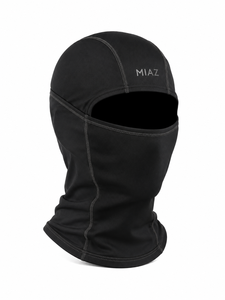 Pasamontañas MIAZ ME-BC-001 con Costuras Rojas y Negras a Rayas, Unisex, para Adultos, Ajustable de 56-58 cm, para Esquí y Deportes - Product Image 3