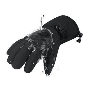 Sports World 2026 Gants en cuir et polaire épais, chauds, pour le ski, le cyclisme, le snowboard, extérieur, coupe-vent, fermeture éclair intégrale - Product Image 4