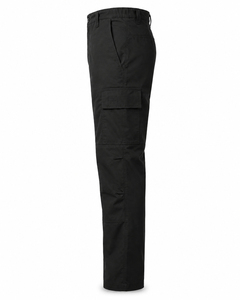 Pantalon de travail cargo noir pour homme, taille haute, plusieurs poches, toile respirante, coupe droite, style workwear - Product Image 6