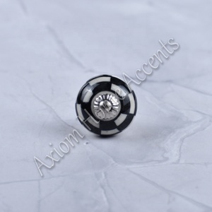 Núm gốm nghệ thuật với họa tiết hoa cho tủ bếp hiện đại và ngăn kéo kéo bằng các điểm nhấn Nhà Tiên đề - Product Image 5