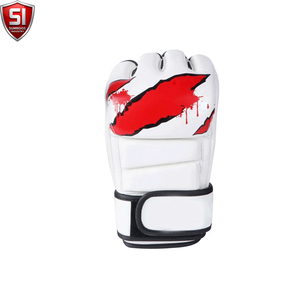 Guantes de Entrenamiento Unisex de Medio Dedo de PU de SUMROOS INDUSTRY, Cierre Ajustable con Gancho y Bucle, para MMA, Boxeo, Artes Marciales, Personalizables, Digitales - Product Image 3