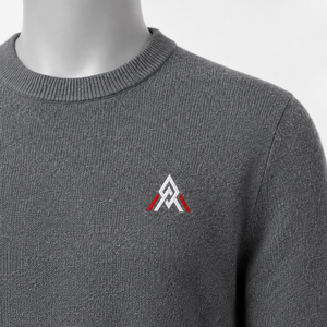Pull en cachemire élégant pour homme, col rond, respirant, anti-plis, silhouette épurée, texture douce, allure premium, pour les journées de bureau - Product Image 4
