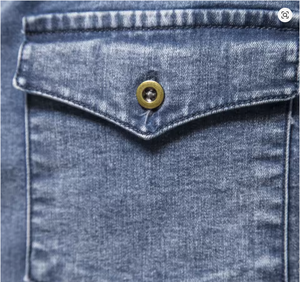 Plus Size <b>Men</b>’s Lightweight Jeans <b>Shirt</b> Easy Wear Casual Button Down Affordable 2024 Fashion Top - Product Image 6