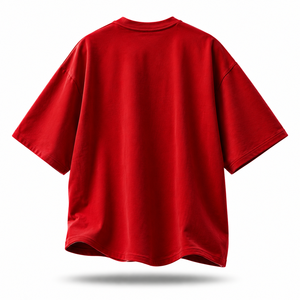 Wholesale Men's Halloween T Shirt Red Oversized Cotton Tee Grim Reaper Skull Pumpkin Bat Graphic Print Short Sleeve Gothic Shirt - Product Image 3