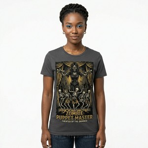 Camiseta con Gráfico Personalizado para Mujer, Diseño de Medicina Folclórica Zombi, Estampado de Hierbas Ocultas, Camiseta de Algodón, Venta al Por Mayor, Fábrica de Ropa Femenina - Product Image 6