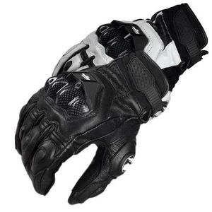Gants de moto avec protection des articulations en carbone, paume en cuir véritable, gants de protection pour la course, la conduite et les sports de plein air - Product Image 4