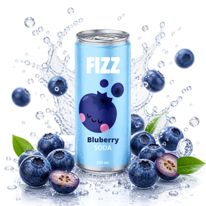 Boisson gazeuse aux myrtilles en vrac, boîte ronde de 330 ml, conteneur de boisson imprimé sur mesure, emballage cadeau pour collations, exportateurs - Product Image 3