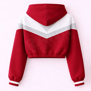 Sudaderas con Capucha para Mujer de Fábrica Profesional, Suaves al Tacto, Atuendo Elegante, Sudaderas Cortas con Capucha para Mujer de Marca Privada - Product Image 2