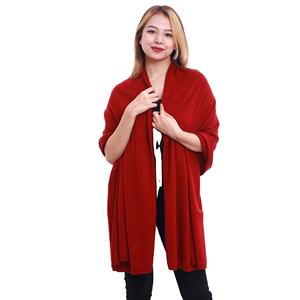 Luxury <b>Lady's</b> Fashionable Winter Pashmina 100% Pure Cashmere <b>Shawl</b> <b>Wrap</b> Customizable Logo Long Warm Pure Solid Color Traditional - Product Image 6