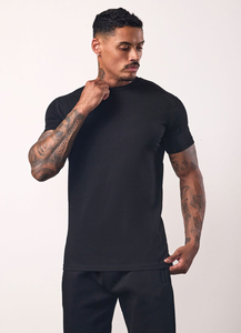 T-shirts surdimensionnés pour hommes, 240 g/m², luxe, poids lourd, vierges, personnalisables, 100 % coton, col épais, impression en gros - Product Image 5