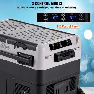 Frigorifero Portatile per Auto 12 Volt con Doppia Zona da 40 L / 42,3 qt, Spina EU, Temperatura Regolabile 4-68°F, Congelatore - Product Image 4