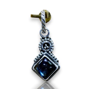 Engastes de Plata de Ley 925 con Diseño en Forma de Cometa, Gema de Ónix Negro Natural con Corte Facetado, Joyería Elegante para Mujer - Product Image 1