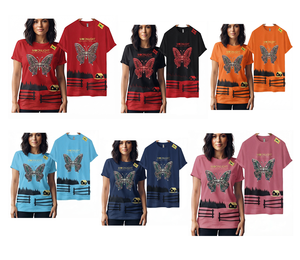 T-shirts courts pour femmes, dernier design, manches courtes, été, imprimés, tissu spandex, vente en gros du Bangladesh - Product Image 5
