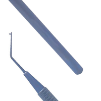 Rotateur Lester Nucleus 0,25 mm, pointe T-Dialer inclinée, 12,5 cm, en acier inoxydable, manuel, pour microchirurgie ophtalmique de précision, certifié CE