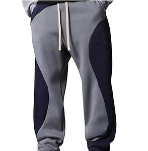 Jogger Wholesale OEM High Waist Casual Baggy <b>Trouser</b> Stacked Flares Drawstring Wide Leg Sweatpants Joggers regular use athletic - Product Image 2