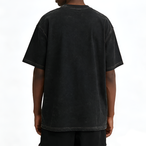 Camiseta Personalizada para Hombre, Talla Grande, 100% Algodón, Corte y Confección Reforzados, 260 g/m², Impresión DTG, Estilo Urbano Retro, Camiseta Lisa - Product Image 2