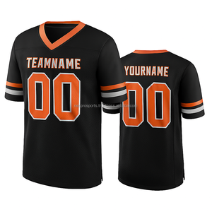 Maillot de football américain personnalisé OEM ODM, uniformes d'équipe, manches courtes, grande taille, séchage rapide, respirant, polyester, vêtements de sport - Product Image 5