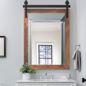 Pinewood Vintage Bathroom <b>Mirror</b> Frame Distressed Finish Wholesale - Product Image 2