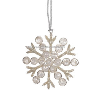 Adornos de hierro decorativos colgantes de metal con aspecto de corazón artesanal, venta al por mayor, adorno colgante de puerta de agujero de Navidad Lase barato - Product Image 5