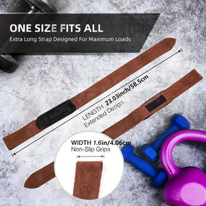 Correas de Cuero para Levantamiento de Pesas de Gimnasio a Precio Económico, Impresión de Logotipo Personalizado, Correas de Cuero de Alta Calidad - Product Image 5