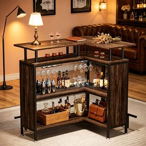 Tavolo da Bar con LED, Arredamento Versatile per Bar Domestici, Discoteche, Hotel, Feste e Cocktail - Product Image 1
