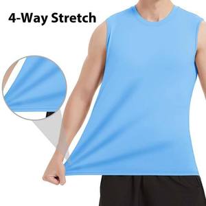 Camiseta Deportiva sin Mangas Nesta Sports, Talla Grande para Hombre, para Entrenamiento, Fitness, Gimnasio, Color Sólido, 100% Algodón, Chaleco de Verano - Product Image 2