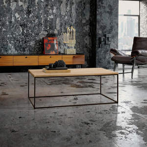 Mesa de Centro Rectangular Moderna Estilo Indio Ajustable de 110x60x40CM, Madera y Metal, para Hogar y Oficina, Muebles de Sala de Estar, Precio al por Mayor - Product Image 4