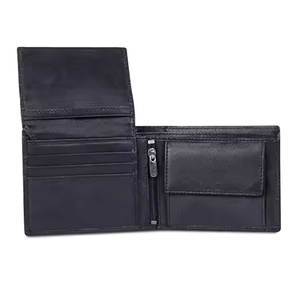 Cartera de cuero para hombre, delgada, con bolsillo seguro para monedas, compartimentos para tarjetas y diseño ligero, ideal para viajes. - Product Image 6