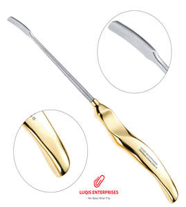 Dissectores Endoscópicos Frontotemporales Rectos de 24 cm de Acero Inoxidable, Instrumento Quirúrgico de Endoscopia Facial para Cirugía Plástica - Product Image 1