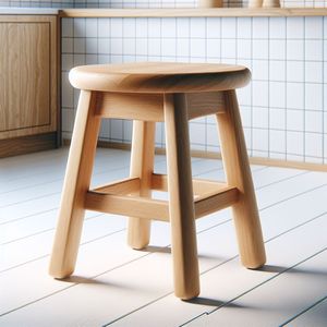 Tabouret en bois professionnel de haute qualité, fabrication de meubles en bois massif, design adapté aux hôtels, restaurants, cafés et - Product Image 6