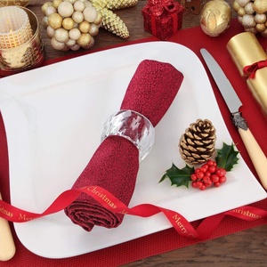 ที่ใส่ผ้าเช็ดปากคริสตัลแบบไดคัท ของตกแต่งโต๊ะหรูหรา สำหรับงานเลี้ยงอาหารค่ำ งานแต่งงาน โรงแรม งานจัดเลี้ยง จำหน่ายจำนวนมาก - Product Image 2