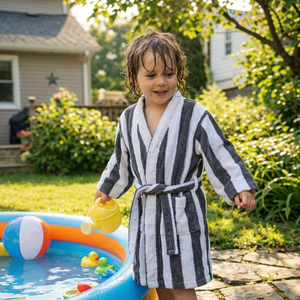 Soft Hooded Baby Bathrobe Absorbent 100% Cotton Kids Towel Robe Toddler Bath Wrap Comfort Home Gift Bathroom Use OEKO-TEX - Product Image 3