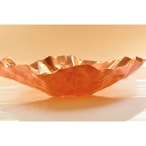 Frutero de Cobre Puro de Estilo Moderno y Lujoso, Diseño Martillado, Gran Capacidad, Acabado Brillante, Ecológico, Sostenible, Metálico, para Fiestas - Product Image 2