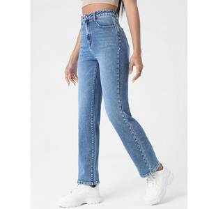 Jeans pour femmes taille haute, coupe skinny, grande taille, respirants, écologiques, pour la gym et l'entraînement, grande élasticité, export BD - Product Image 2
