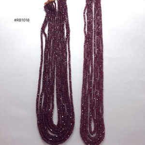 Red <b>Ruby</b> Faceted Rondelle Shape <b>Ruby</b> Glass Filled <b>Necklace</b> Total Weight 697ct Jewelry Accessory For Designer Collection - Product Image 3