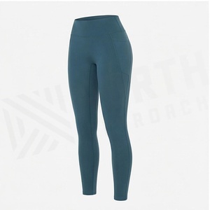 North Approach 2 Piece Yoga Set Racerback Twist <b>Top</b> High Waist Knee Length Leggings Solid Color Sweat Wicking Breathable - Product Image 3