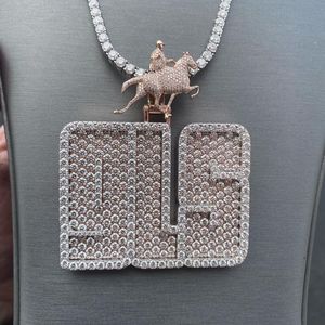 Best Price Custom <b>Iced</b> <b>Out</b> Pendant with <b>Chain</b> | 925 Sterling Silver | White CZ Hip Hop Jewelry - Product Image 2