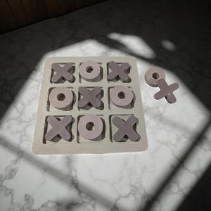 Modern Wooden Tic Tac Toe Set Decorative Games <b>Coffee</b> <b>Table</b> Decor Home Living Room Accent Luxury XO Noughts Crosses - Product Image 3