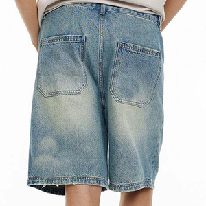 Shorts de Mezclilla 100% Algodón, Cintura Media, Transpirables, de Secado Rápido, con Logotipo Personalizado, para Mujer, Ajustados, Casuales, Estilo Y2K, Directo de Fábrica - Product Image 6