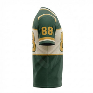 Maillot de football américain personnalisé pour hommes, conçu pour les clubs et les écoles, avec tissu confortable et style prêt pour le match. - Product Image 2