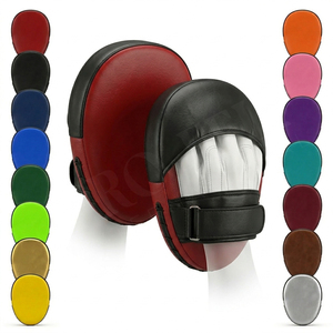 Unique Design Leather Boxing <b>Focus</b> <b>Pads</b> Training Punching Mitts Wrist Support Impact Absorbing Striking MMA & Fitness <b>Pads</b> - Product Image 1